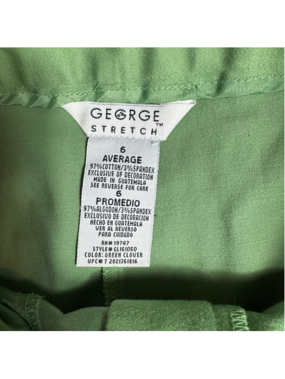 Women's George Green Stretch Trousers Size 6 - Picture 4 of 7